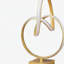 Lampe de table moderne abstraite 19 "en or mat