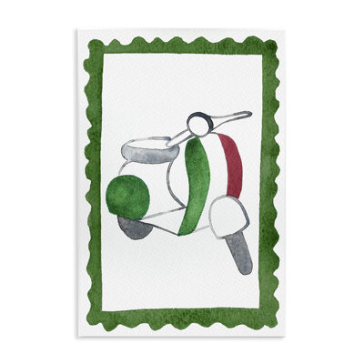 Plaque murale de scooter italien, design par Camila Juncos