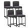 Smart Chenille Upholstery Bar Stools Set of 2