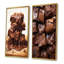 Cocholate Rush Brownies - ensemble d'art mural sur toile Desserts, 2 pièces-102570025-102570028