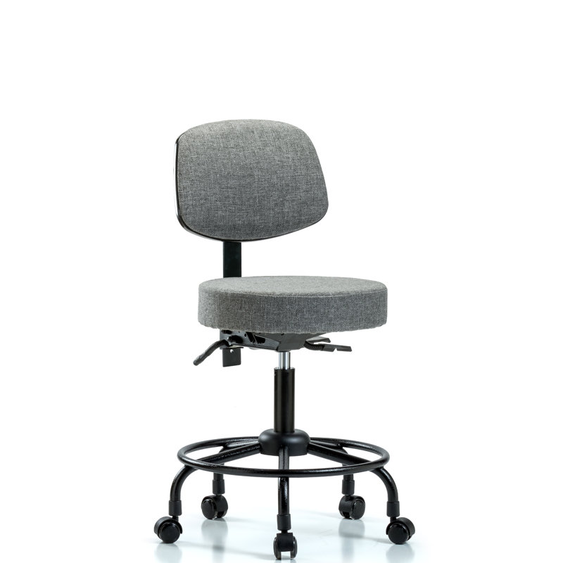 Tabouret de laboratoire Sophie, 40,25 po, Roulettes, Gris