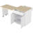 Fluted Kitchen Island With Extendable Dining Table, Power Outlet,  Double-side Storage, 2 Drawers And 2 Side Open Shelves-1272768534