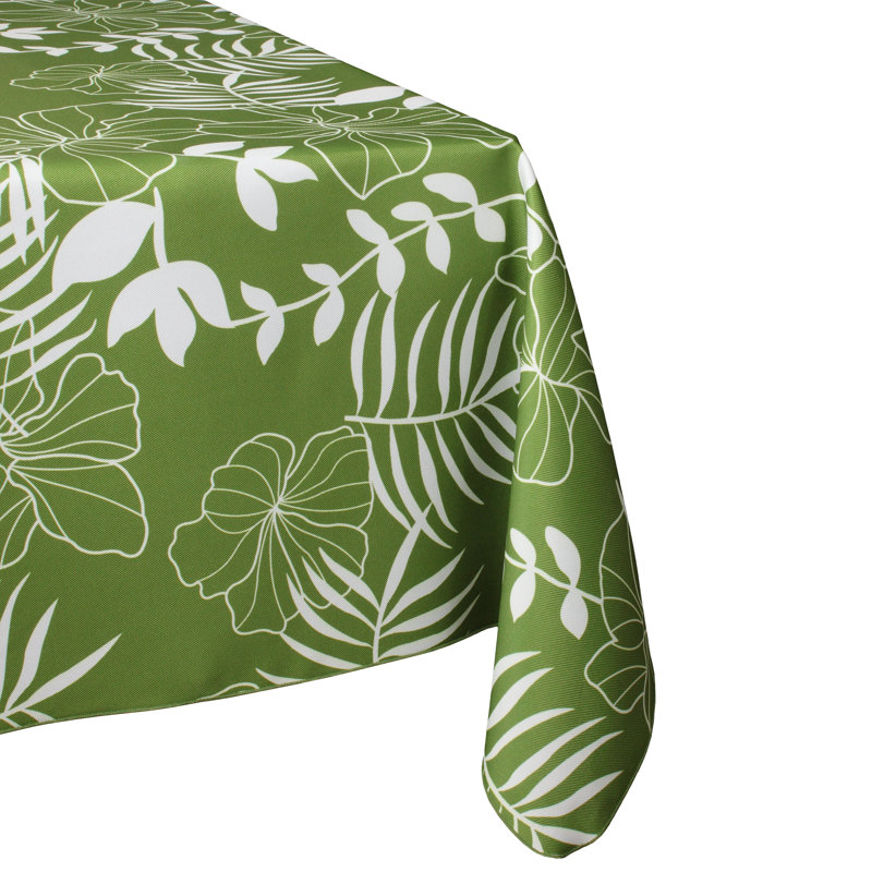 Juliette Floral Square Tablecloth, Green