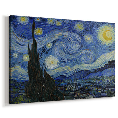 La nuit étoilée-Vincent van Gogh-Toile tendue avec châssis-1889