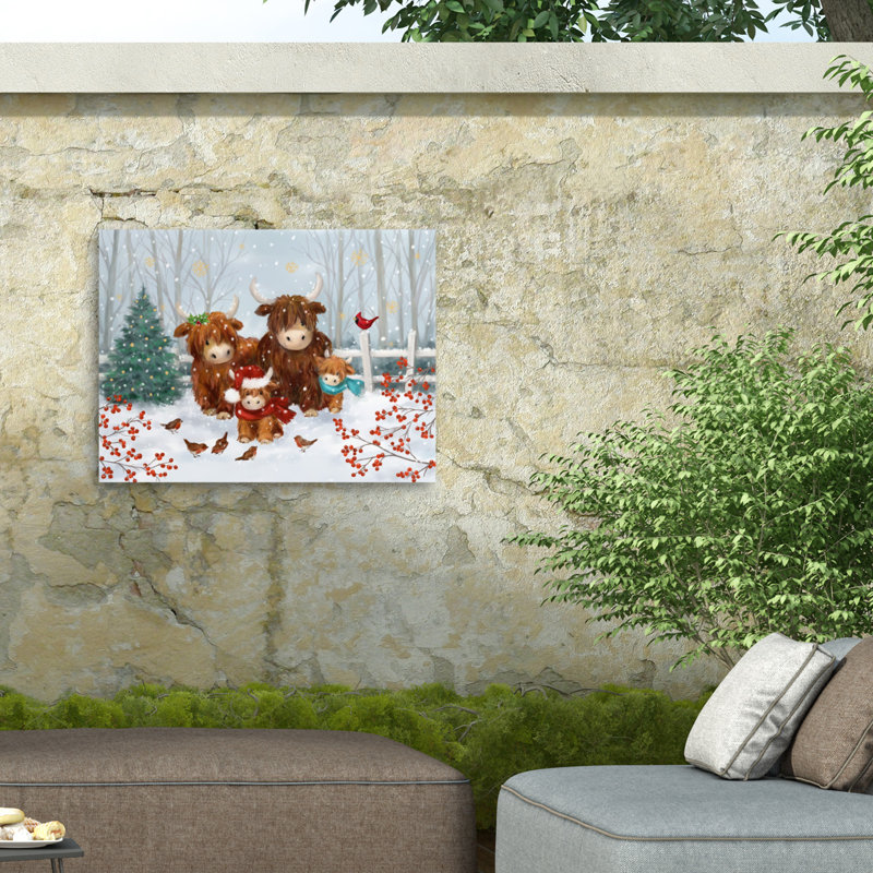 Toile d'extérieur Jean François Christmas, H 14 po x l 19 po