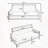 Multi-functional storage comfortable double sofa-1241449763