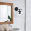 Lampe murale élégante, finition dorée moderne, 9,8 x 9,4 x 9,4 pouces | Corps en métal durable avec capuchon en verre | Douille E14, 40 W maximum | Parfait pour les décors scandinaves et glamour, solution d'éclairage élégante pour n'importe quelle pièce-1775800273-1775797631