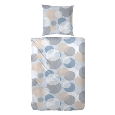 Claritha Cotton Geometric Shapes Duvet Cover Set with Pillow Shams Included