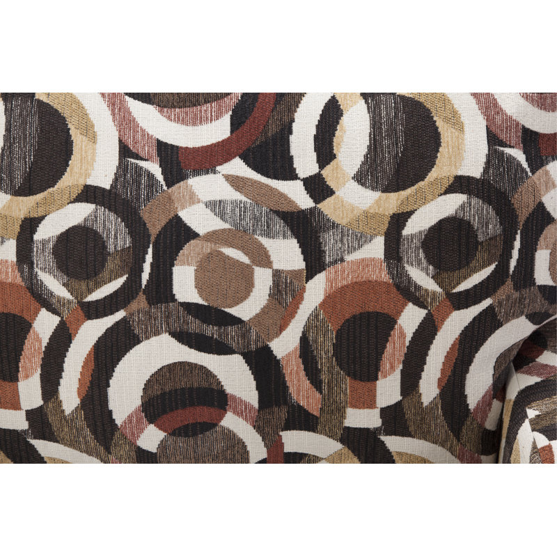 Urban Loft Multicolor Circle Pattern Upholstered Accent Chair