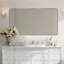  Miroir de salle de bain moderne et arrondi | Cadre en acier inoxydable-751417624-782489615