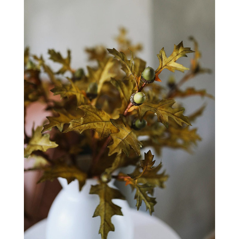 Artificial Oak Leaves with Acorns 28"