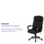 Fauteuil de bureau pivotant haut dossier LeatherSoft avec base et accoudoirs à rebord