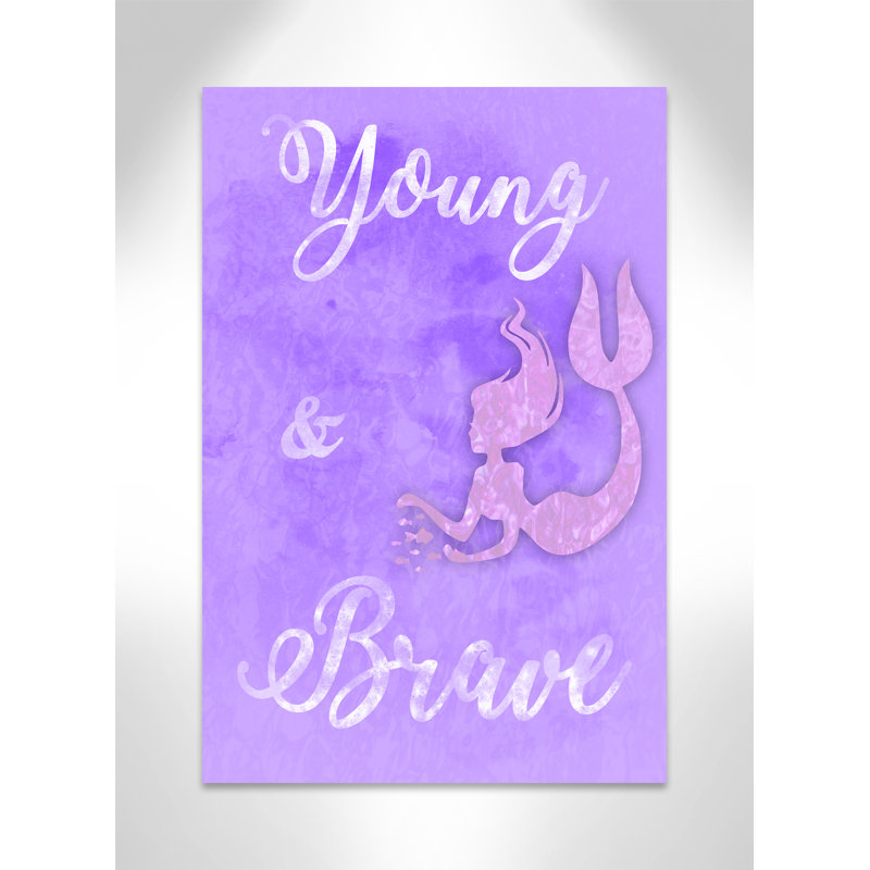 Adhésif décoratif Brave Mermaids, H 36 po x l 24 po x P 1,5 po, Canevas