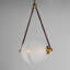 Luminaire suspendu sphère en laiton naturel vieilli à 1 lumière Alessandrina-1695270649