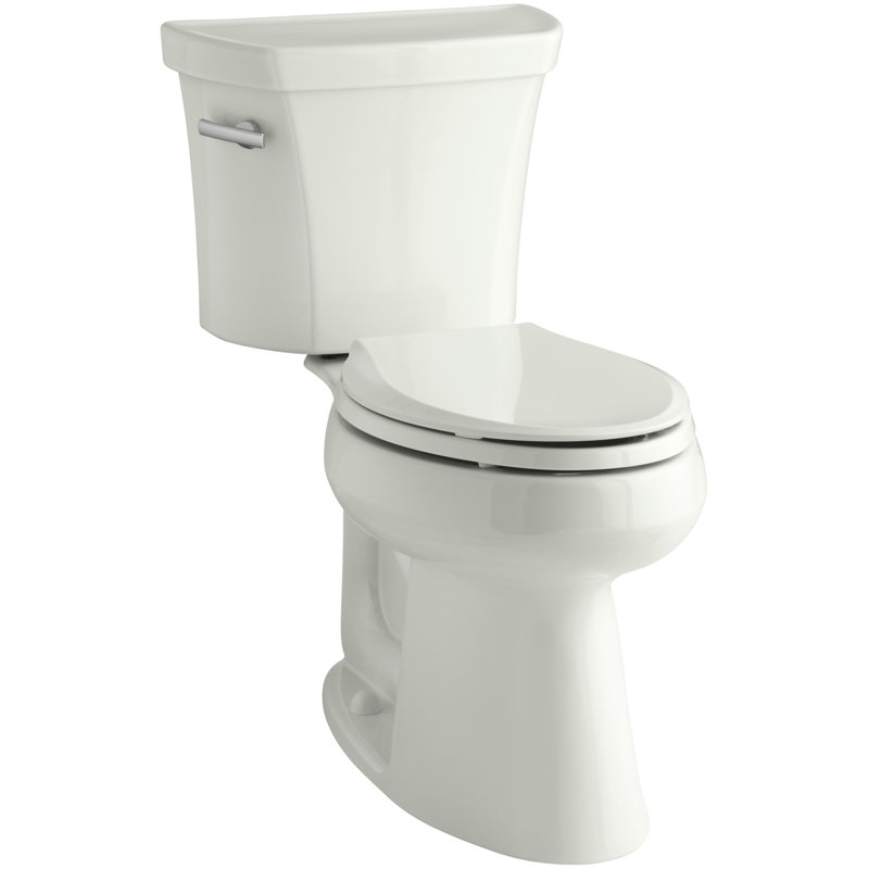 Highline 1.28 GPF Water Efficient Elongated Two-Piece toilet (Seat Not Included), Dune, Right