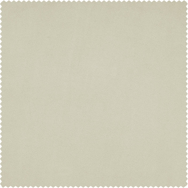 Matra Room Darkening Rod Pocket Single Curtain Panel, 50" W x 96" L, Au Lait Creme