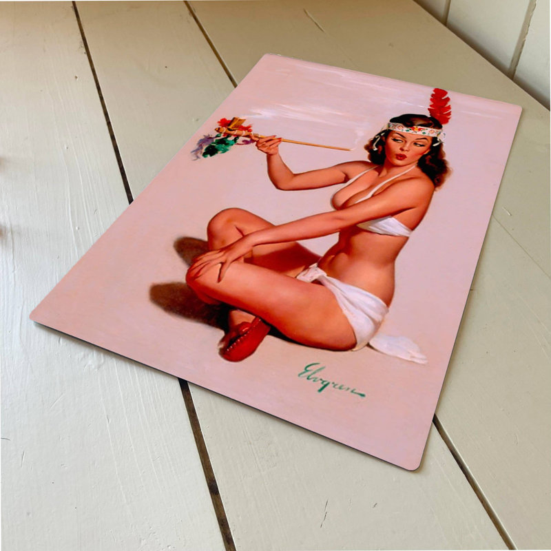 People Wall Decor on Metal, 25cm H x 20cm W