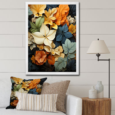Feuilles d'automne, palette en sourdine - impression