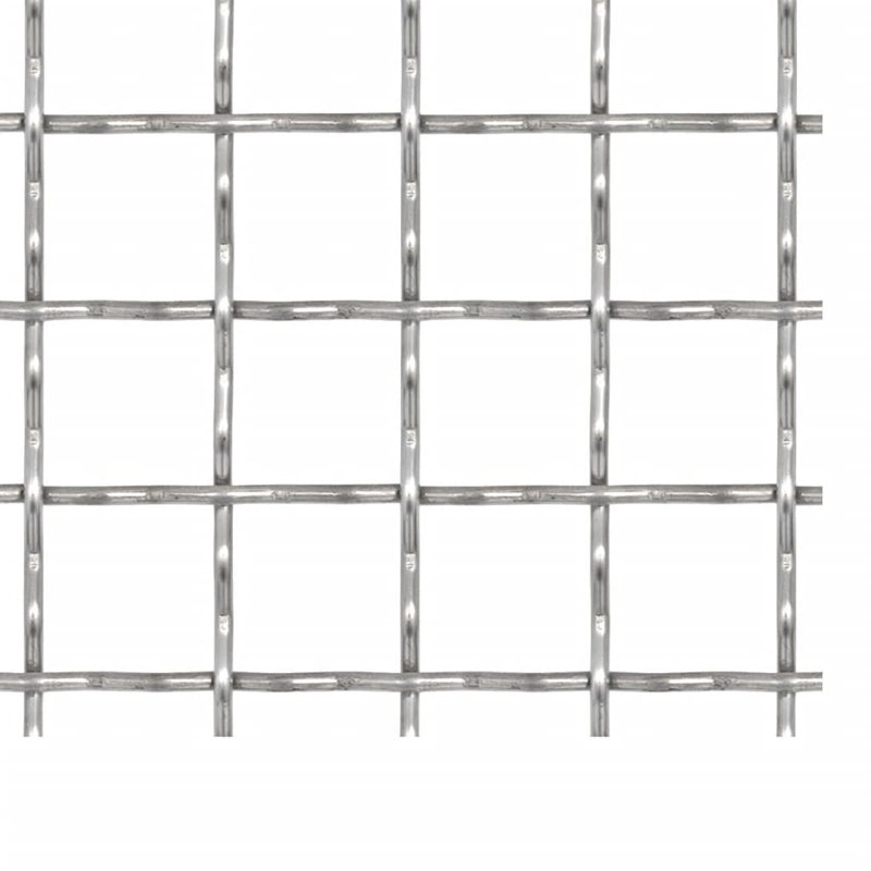 Fil métallique argenté / clôture grillagée, 0,4 po x 0,4 po x 0,1 po