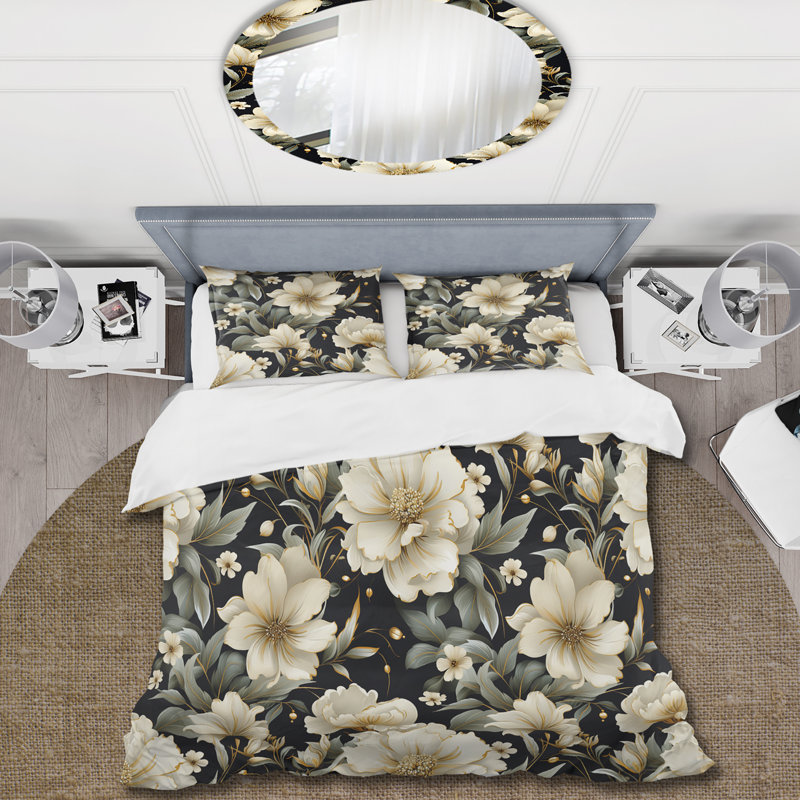 Ensemble de housse de couette Contemporary Motifs Victorian, Housse de couette simple + 1 taie décorative stan