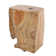 Heavy Cube Teak Side Table
