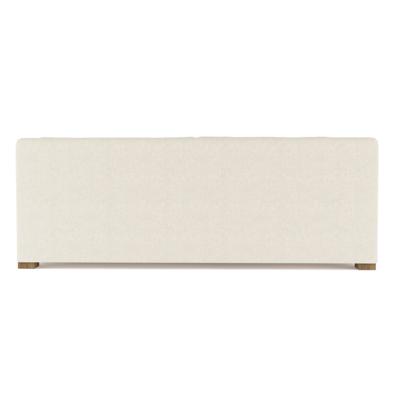 Crosby Slope Arm Sofa, Box Weave Linen Alabaster, 32.5" H x 84" W x 43" D, Weathered