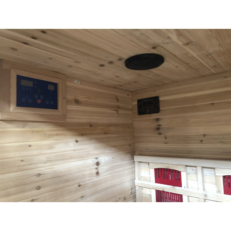 Grandby 3-Person Outdoor Infrared Sauna with Canadian Hemlock Wood