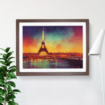 Eiffel Tower In Watercolour Vol.2 - Single Picture Frame Painting