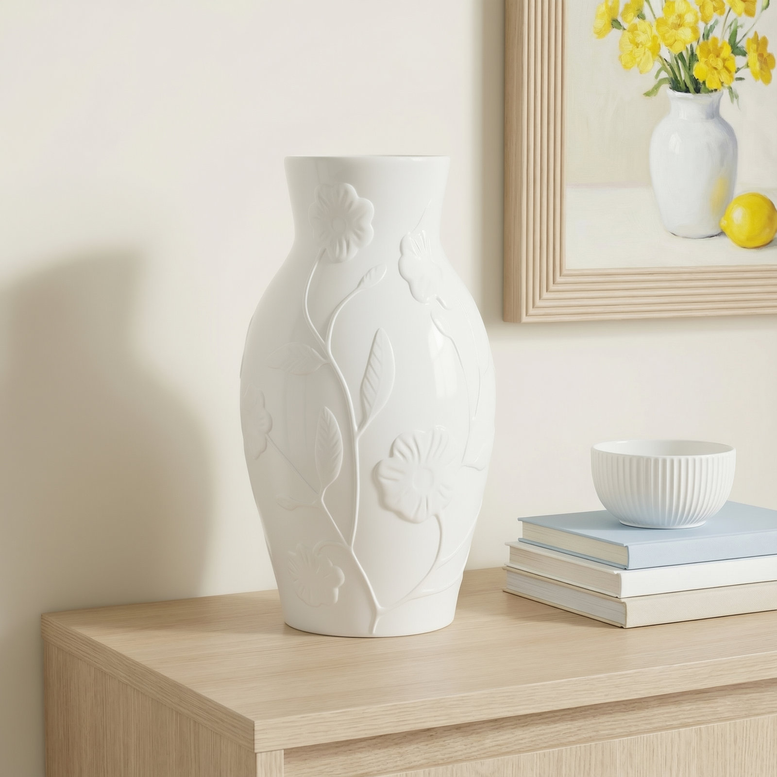 James 16.5'' Handmade Ceramic Table Vase