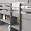 Lit mezzanine Joslynn, lit de rangement, lit plateforme