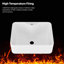 Lavabo de salle de bain vasque rectangulaire en céramique 16 po x 12 po avec robinet