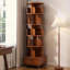 360° Display Round 6 Tier Rotating Bookshelf-1918916639-1919007366