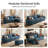 Colbey 123'' Upholstered L-shape Modular Cloud Sectional with Ottoman-2022137444
