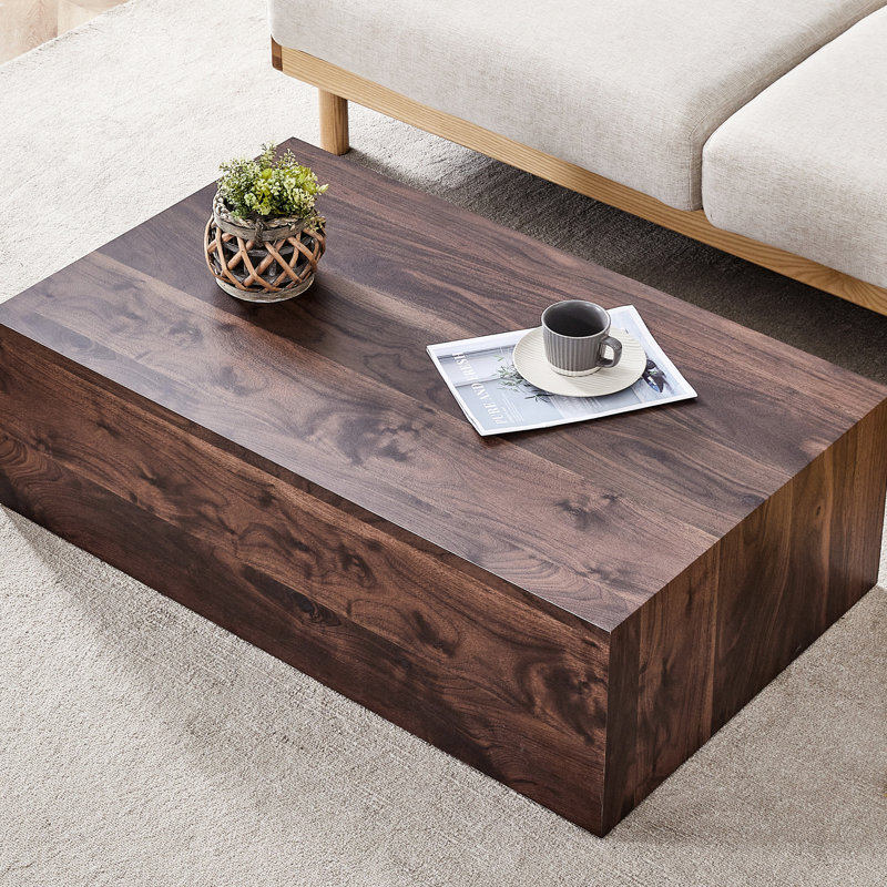 Table de salon en grain de bois noyer, 39,3 x 23,6 x 12 po - Fonctionnalité polyvalente: la table 39,3 x 23,6 x 12 rehausse la décoration et la fonctionnalité de la maison