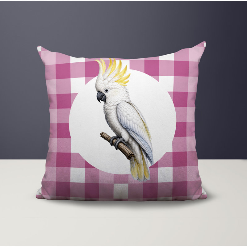 Coussin réversible intérieur / extérieur Cockatoo, 18 x 18, Magenta