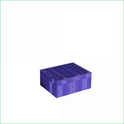 Jewelry Storage Case, 9.8” Long Azure Blue Leatherette | Blue | Leatherette