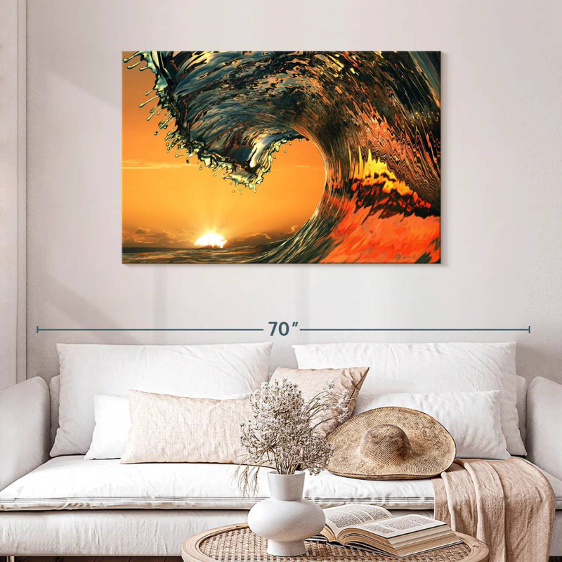 Gillard Smooth Sea Wave, 30" H x 45" W