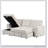 U_STYLE Upholstery Sleeper Sectional Sofa With Storage Bags And 2 Cup Holders  On Arms-479354431