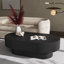 Table basse rectangulaire en bois massif cannelé 45 po Alethia