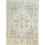 Proprietary Patterns Wool Oriental Area Rug in Serapi Ivory
