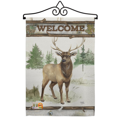 Double Sided 18.5'' H x 13'' W Polyester Animal Flag Set