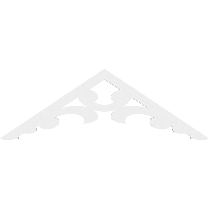 Gable en PVC de qualité architecturale Vienna, 36 po x 12 po x 1 po, 8 / 12, Plastique