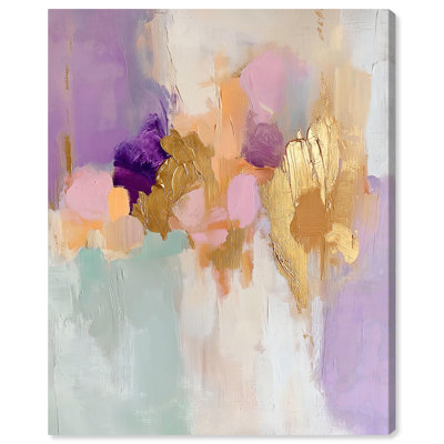 Canvas of Gold and Purple II Canvas Pastel Abstracts by Art Remedy