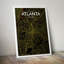 « atlanta city map », reproduction d’impression sur affiche en contraste-31736407