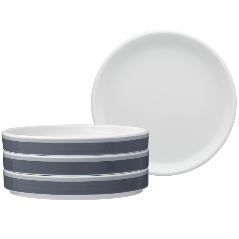 Petites assiettes à rayures Norstake Colorstax 6 po, Gris