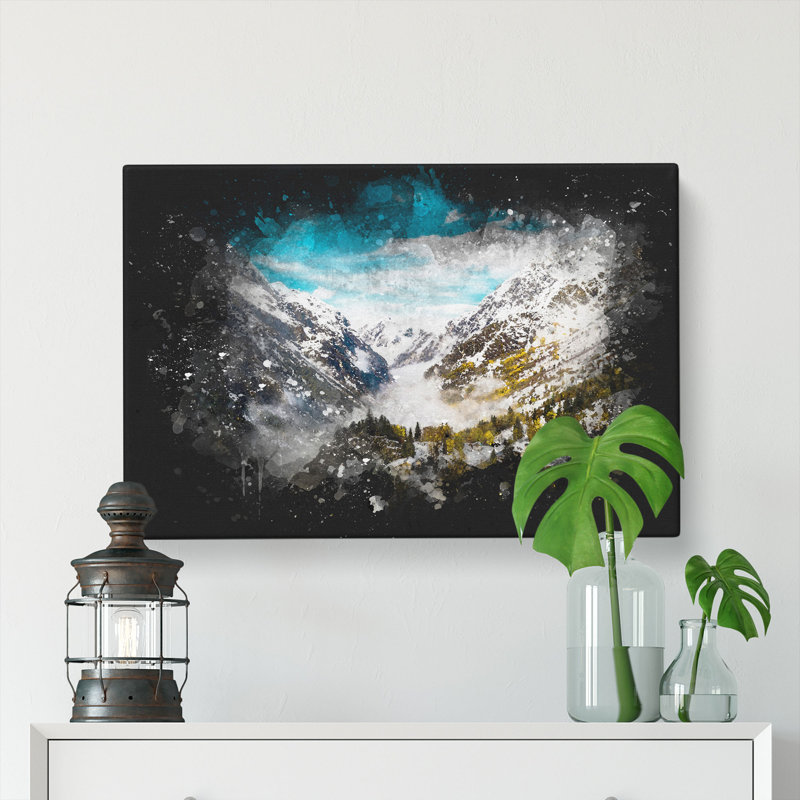 Mountain View In France - Wrapped Canvas, 50cm H x 76cm W x 3cm D