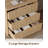 3-Drawer 31.5''W Nightstand, Fluted Night Stand, Modern Bedside End Table w/ Storage
