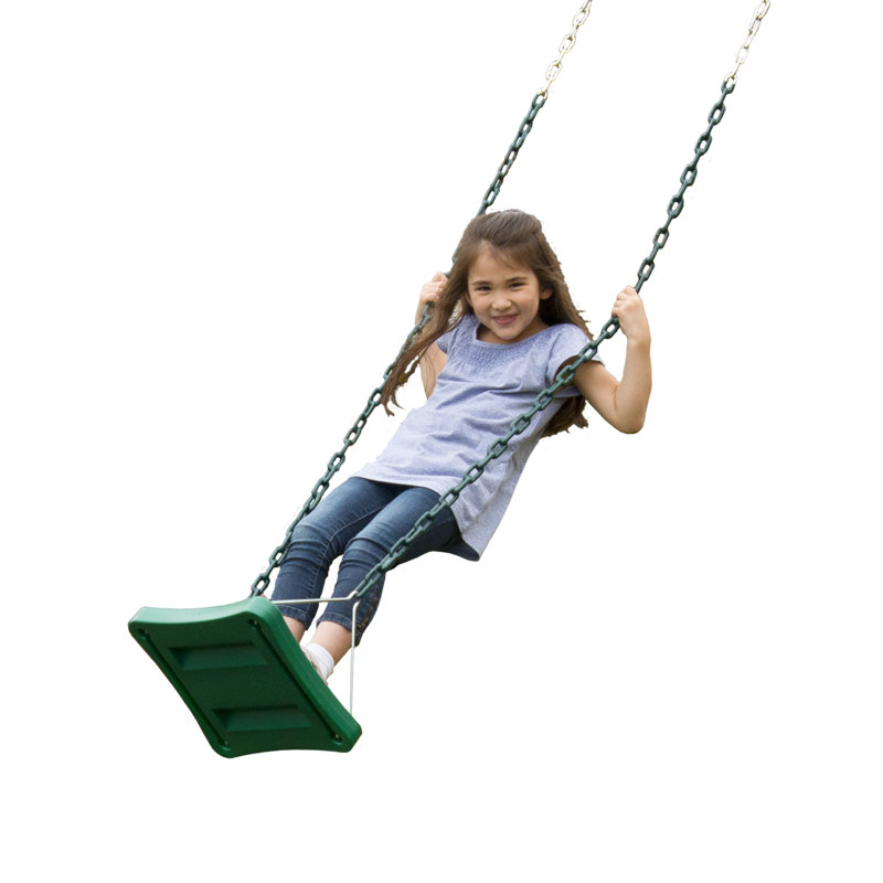 Blue and Green Heavy Duty Swing Set Bundle with Chains
