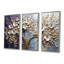 Arbre en fleurs avec fleurs blanches II - ensemble d'art mural arbre floral-1202254991-1202254987