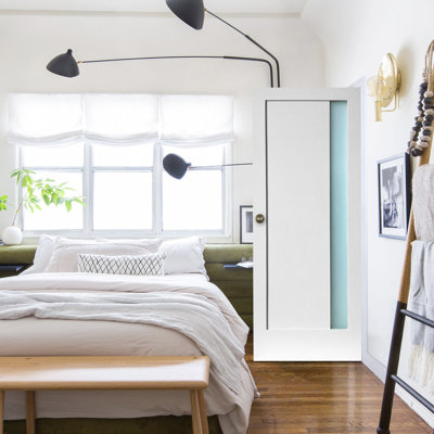 Porte standard en verre satiné